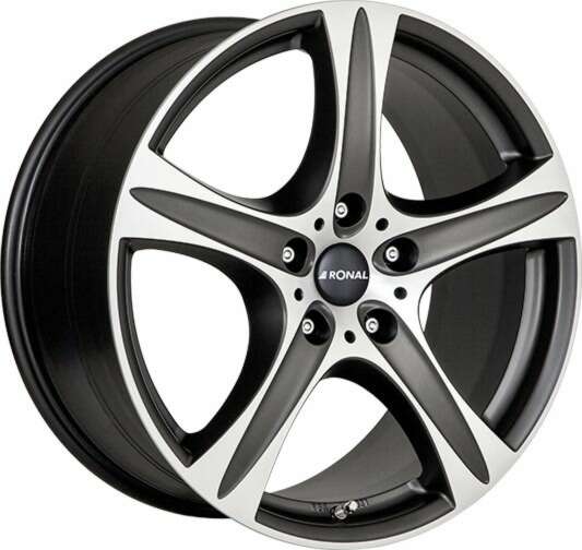 Ronal R55 SUV farba: MATTSCHWARZ-FRONTKOPIERT